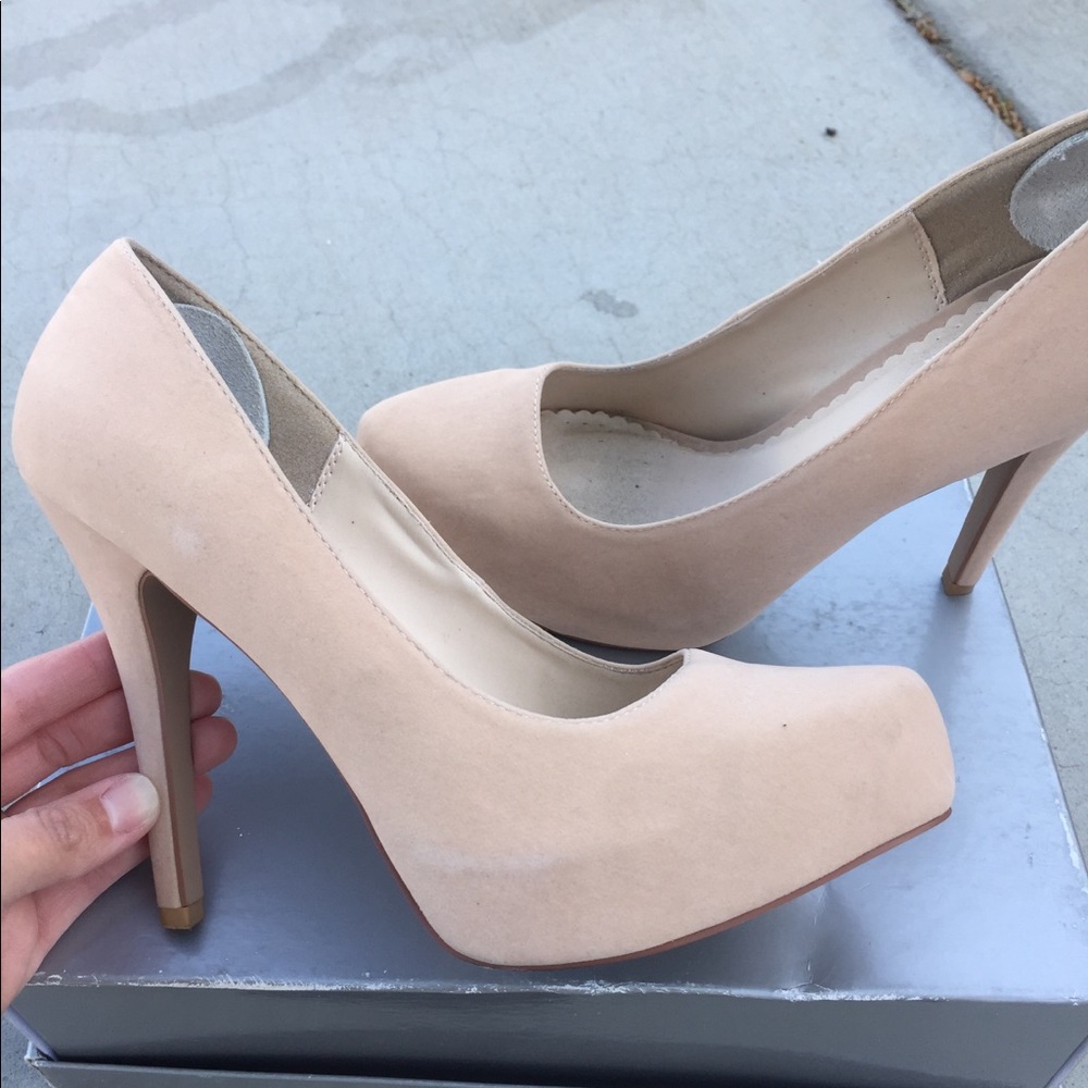 Nude Platform Heels